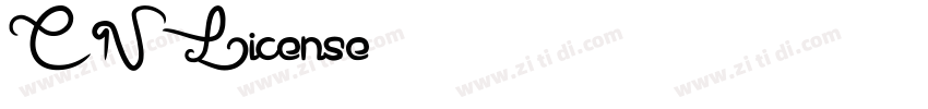 CN License字体转换